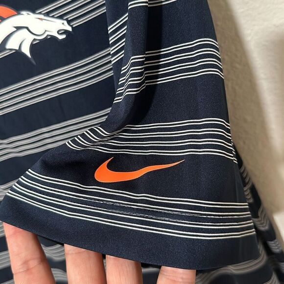 Nike Mens Blue White Stripes NFL‎ On Feild Apparel Dri-Fit Polo Shirt XL - Picture 4 of 7